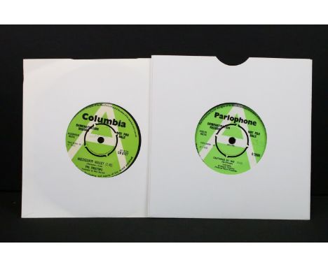 Vinyl - 2 demo promo UK 7” singles by The Treetops to include: California My Way (Parlophone Records R 5669) VG+ (minor writi