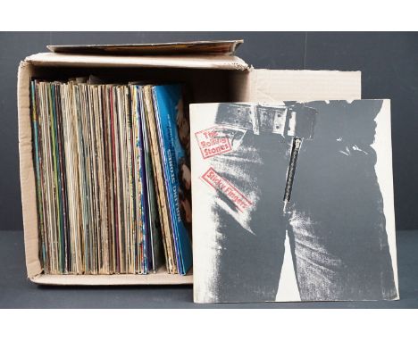 Vinyl - 53 Rock &amp; Pop LPs and 1 12" single to include Hapshash &amp; The Coloured Coat (mono, red vinyl), Rolling Stones 