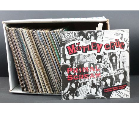 Vinyl - Approx 70 Rock &amp; Pop LPs to include Motley Crue (Primal Scream 12") and You're All I Need / Wild Side (12" box, n
