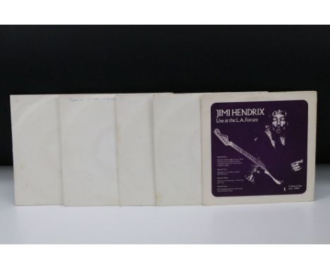 Vinyl - Jimi Hendrix Live At The LA Forum 4 x 7" 33rpm set on Bread &amp; Circus records. Private pressing. Vinyl at least Vg