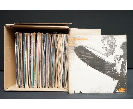 Vinyl - Over 80 Rock &amp; Pop LPs to include Led Zeppelin, The Beatles x 2, Bob Dylan x 4, Pink Floyd, Little Richard, Buddy