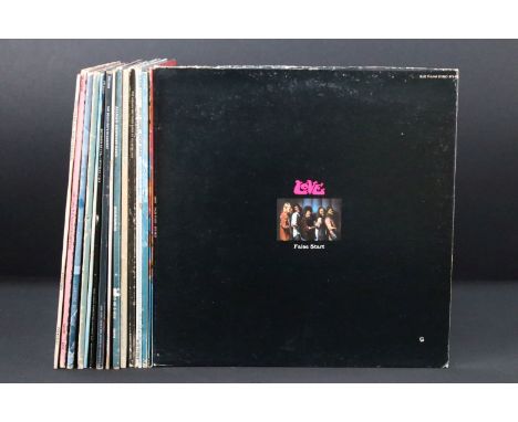 Vinyl - 16 Us pressing LPs to include Love, Jimi Hendrix Experience, The Kinks, Moby Grape, Buffalo Springfield, The Allman B