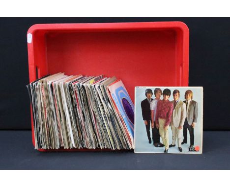 Vinyl - Approx 100 Rock, Punk, Pop 7" singles to include Rolling Stones x 23 (inc EPs), Fleetwood Mac, John Mayall, Heavy Jel