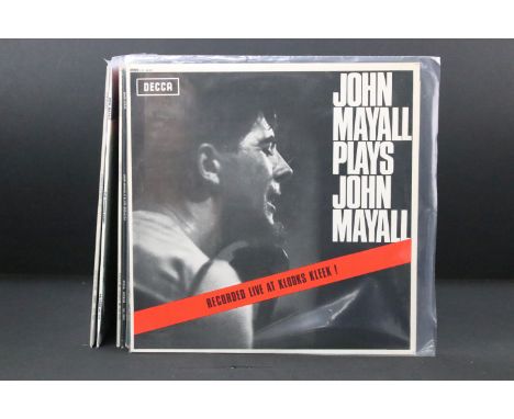 Vinyl - 6 albums by John Mayall to include: John Mayall Plays John Mayall (Decca - LK 4680, UK mono boxed Decca labels) EX+, 