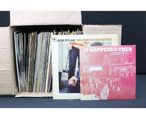 Vinyl - Over 60 Rock &amp; Pop LPs and over 20 12" singles to include Bob Dylan, Queen, The Beatles, Rolling Stones, The Holl