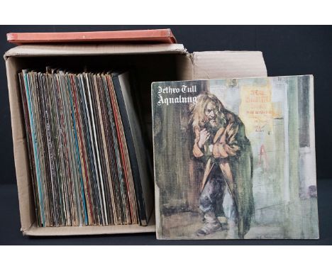 Vinyl - Over 50 Rock &amp; Pop LPs and 2 box sets to include Jethro Tull, George Harrison (All Things Must Pass and Concert F