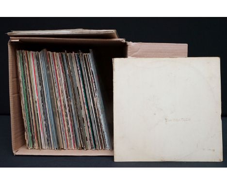 Vinyl - Over 70 Rock &amp; Pop LPs to include The Beatles White Album (No. 0389070, top opener, stereo, one black inner, 4 ph
