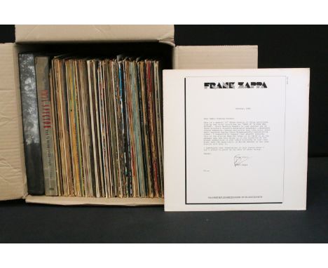 Vinyl - Over 70 Rock &amp; Pop LPs and 2 box sets featuring test pressing and promos to include Frank Zappa (promo) Mother Ea