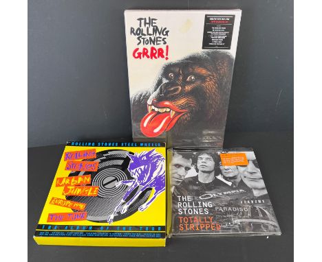 Vinyl / CD / DVD - 3 The Rolling Stones box sets to include Grrr Greatest Hits Box Set 1962 - 2012 super deluxe edition, unop