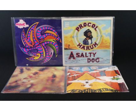 Vinyl - 4 Original UK 1st pressing Psych / Prog Rock albums to include: Procol Harum – A Salty Dog (Regal Zonophone – SLRZ 10