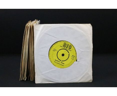 Vinyl - 19 Reggae / Ska / Rocksteady original UK 7” singles rarities to include: The Clarendonians (Rio - R 115), The Clarend