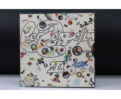 Vinyl - Led Zeppelin III LP on Atlantic Records 2401 002. Plum labels, no Peter Grant credit, 2401.002 on label. Sleeve Vg+ w