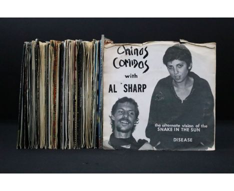 Vinyl - Over 60 US Punk / New Wave late 1970’s early 1980’s 7” singles including many private pressings to include: Chinas Co