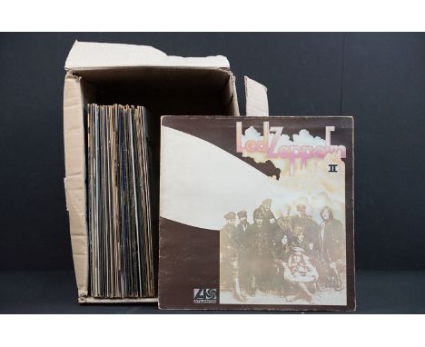 Vinyl - 25 Rock &amp; Pop LPs to include Led Zeppelin x 2 (both plum labels), Hawkwind, Canned Heat, Deep Purple, Jimi Hendri