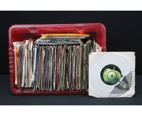Vinyl - Approx 100 rock &amp; pop 7" singles to include Elvis Costello, Rolling Stones (EP), Free, Booker T &amp; The MGs, Ar