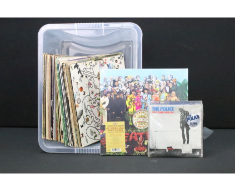 Vinyl - 25 Rock &amp; Pop LPs to include Sgt Pepper 1/2 speed master sealed reissue, Led Zeppelin, Woodstock (3LP plum labels