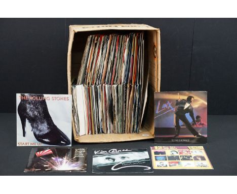 Vinyl - Over 100 Rock &amp; Pop 7" singles to include Rolling Stones, The Doors, Queen, The Who, David Bowie, Kate Bush, Pink