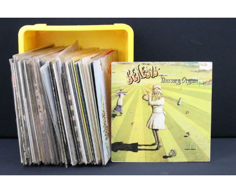 Vinyl - 48 Rock &amp; Pop LPs to include Genesis x 12 (inc Nursery Cryme pink Charisma), David Bowie, Jethro Tull, Grace Jone