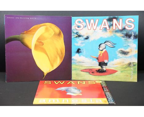 Vinyl  - 2 albums and one 12” by The Swans to include: White Light From The Mouth Of Infinity (Young God Records – YGLP 3, UK