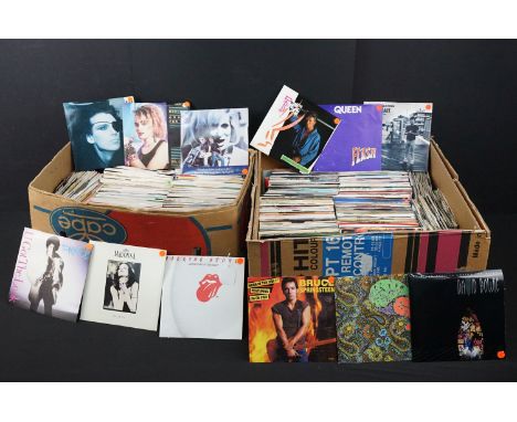 Vinyl - Approx 800 mainly 1970s onwards rock &amp; pop 7" singles featuring ltd editions to include Madonna, Rolling Stones, 