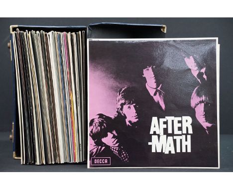 Vinyl - 35 Rock &amp; Pop LPs to include The Rolling Stones x 2 (Aftermath and Out Of Our Heads both unboxed Decca mono), Sco