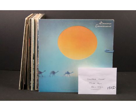 Vinyl &amp; Memorabilia - 13 LPs to include Santana x 5 (with 1970s ticket for Hardrock Concert Theatre Manchester), Greg All