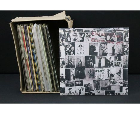 Vinyl - 37 Rock &amp; Pop LPs to include The Rolling Stones x 3 (inc sealed Exile On Main St), The Doors x 3, Jimi Hendrix x 