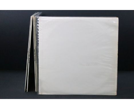 Vinyl - 7 The Beatles LPs to include: White Album (Apple Records - PMC 7068, side opening, embossed sleeve 1 / 1 / 1 / 2 Matr