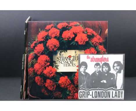 Vinyl - 3 UK albums and 6 singles by The Stranglers to include: No More Heroes, IV (with limited edition 7” single), Black An
