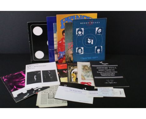 Memorabilia - 11 Tour programmes to include Jethro Tull 1973, Emerson Lake &amp; Palmer 1972, Steeleye Span 1974, Moody Blues