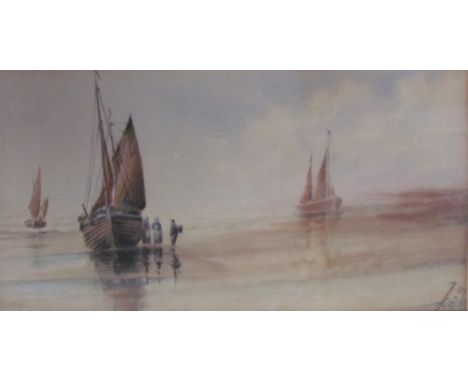 G LingwoodBringing in the catchWatercolourSigned and dated 27-2-21Together with other pictures including Fox Hunting prints, 