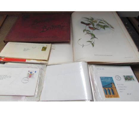 Mr Gould's Tropical Birds ….edited and introduced by Eva Mannering together with Beautiful Britain and first day covers