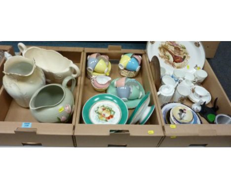 Colclough tea service, other decorative china and ceramics in three boxes