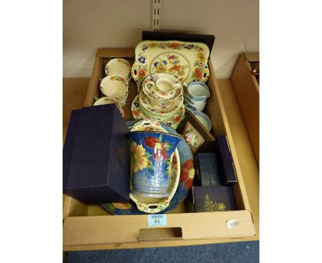 Royal Doulton vase and bowl, Masons tea service, and Royal Worcester Admiral Lord Nelson Collector's Items (all boxed)  in on