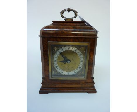 Early 20th Century Elliott mantle clock in burr walnut case 23cm