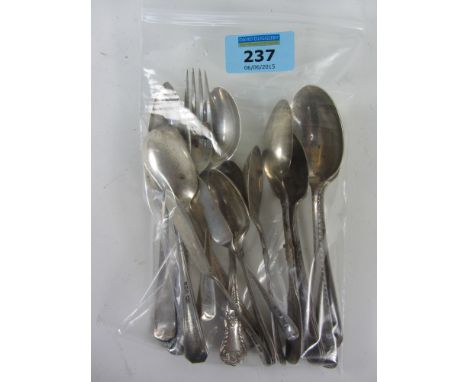 Various hallmarked silver flatware including York & District Show spoons 1946/7 approx 9oz