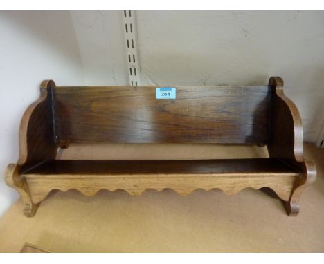 Oak book trough L46cm