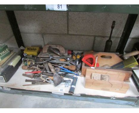 A Shelf of tools,