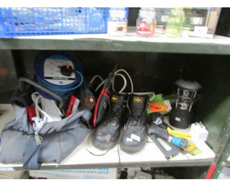 A mixed lot of tools etc.,