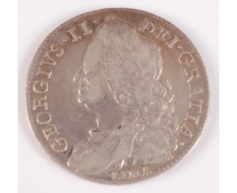 Great Britain, 1746 half crown, George II bust with Lima below, rev; crowned quartered shields, date divided by crown. (1)