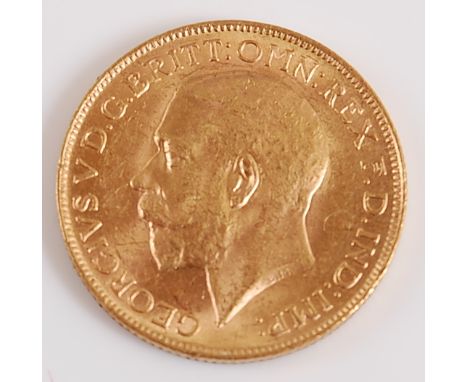 Great Britain, 1926 gold full sovereign, George V, rev; St George and Dragon above Pretoria mint mark with date below. (1).Sc