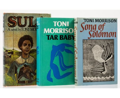 NO RESERVE Morrison (Toni) Song of Solomon, 1978; Tar Baby, 1981; Sula, fifth printing, 1976, first two first editions, origi