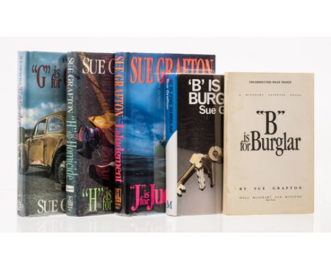 NO RESERVE Grafton (Sue) "G" is for Gumshoe, 1990; "H" is for Homicide, 1991; "J" is for Judgement, 1993, first editions, sig