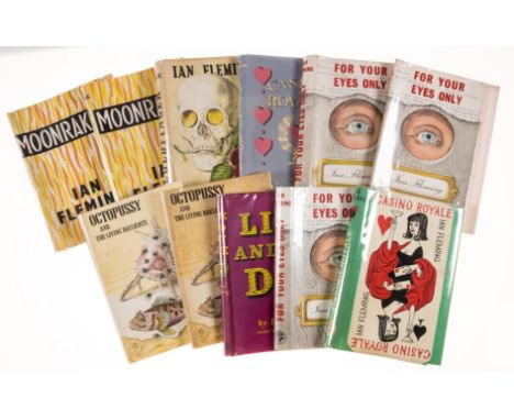 Fleming (Ian).- [A collection of 10 dust-jackets from the James Bond novels], reprints, 1 or 2 with slight chipping to spine 
