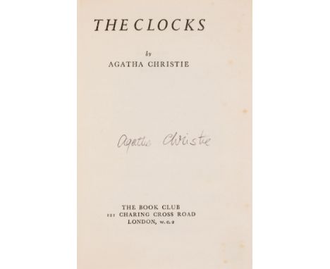 *** Please note, the description of this lot has changed ***Christie (Agatha) The Clocks, Book Club edition, signed by the au