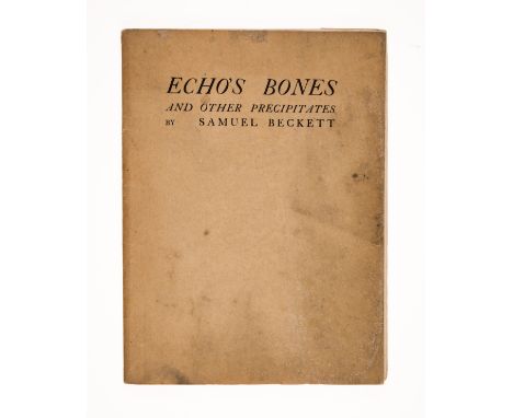 Beckett (Samuel) Echo's Bones, first edition, one of 327 copies, very light occasional soiling or damp-staining marks, origin
