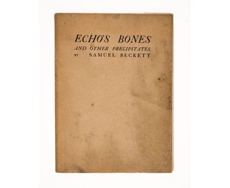 Beckett (Samuel) Echo's Bones, first edition, one of 327 copies, very light occasional soiling or damp-staining marks, origin