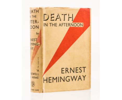 Hemingway (Ernest) Death in the Afternoon, first English edition, plates, occasional scattered foxing, Advance Copy for Revie