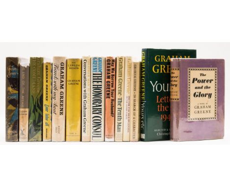 Greene (Graham) The End of the Affair,  jacket price-clipped, small portion of loss to spine head, 1951; A Burnt Out Case, 19