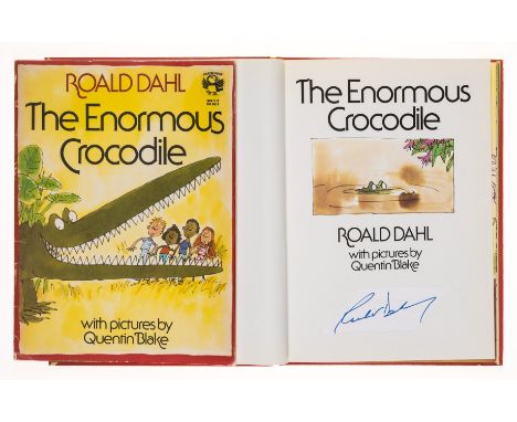 Dahl (Roald) The Enormous Crocodile, first hardback edition, cut signature of the author to title, bookplate signed by the il